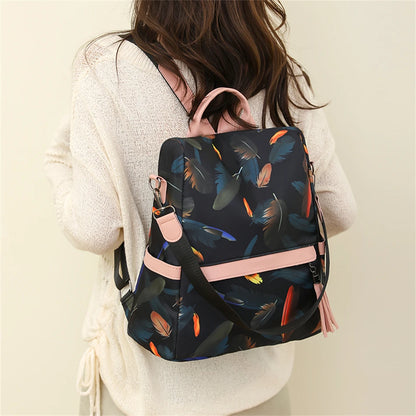 Fashion Backpack Women Oxford Cloth Shoulder Bags School Bags for Teenage Girls Light Ladies Travel Backpack Mochila Feminina