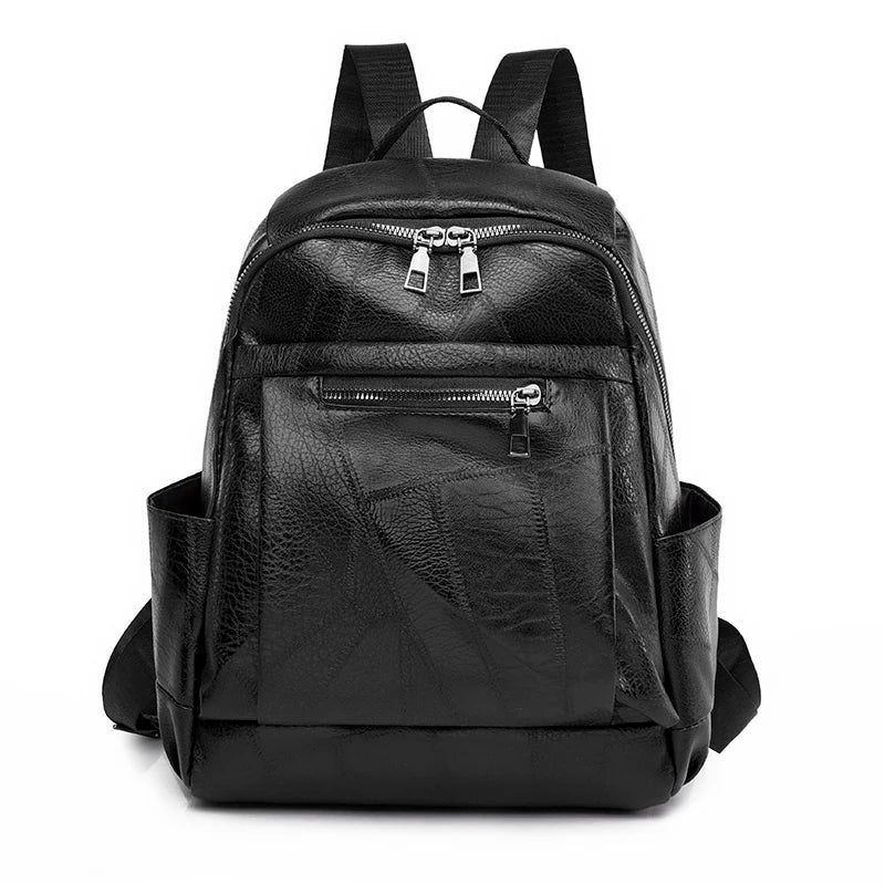 Fashion Backpacks Female High Quality Leather Bagpack for Women Rucksacks Large Capacity School Bag Ladies Travel Bags Mochilas