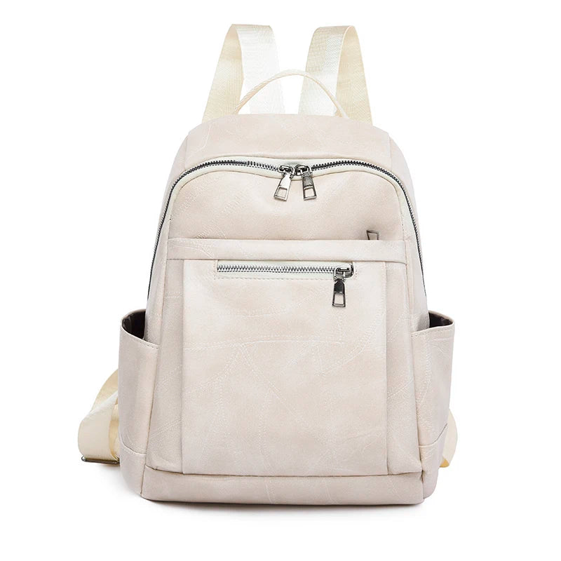 Fashion Backpacks Female High Quality Leather Bagpack for Women Rucksacks Large Capacity School Bag Ladies Travel Bags Mochilas