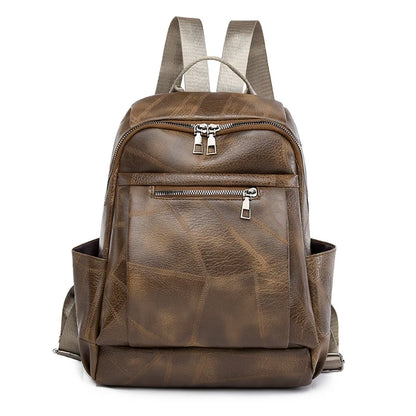 Fashion Backpacks Female High Quality Leather Bagpack for Women Rucksacks Large Capacity School Bag Ladies Travel Bags Mochilas