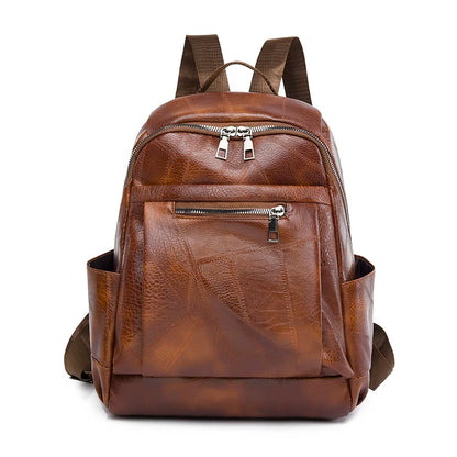 Fashion Backpacks Female High Quality Leather Bagpack for Women Rucksacks Large Capacity School Bag Ladies Travel Bags Mochilas