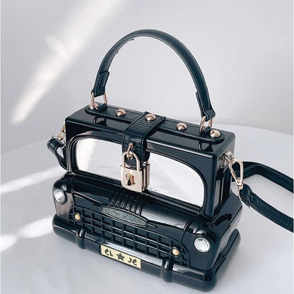 Fashion Black Color Cocktail Prom Banquet Lady Purse Wedding Bridal Woman Novelty Handbag Birthday Dinner Party Gift Evening Bag