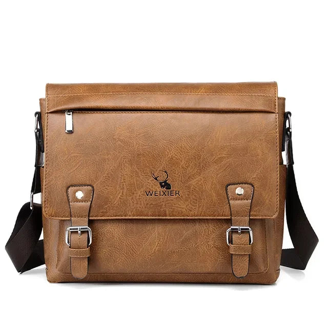 Fashion Brand PU Leather Men Crossbody Business File High Quality Shoulder Husband Ipad Male Messenger Bags