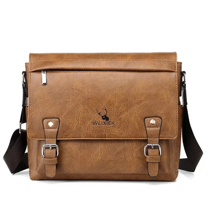 Fashion Brand PU Leather Men Crossbody Business File High Quality Shoulder Husband Ipad Male Messenger Bags