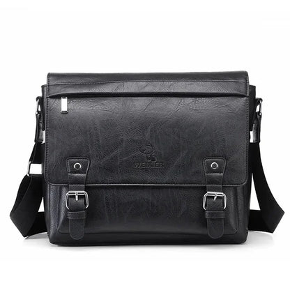 Fashion Brand PU Leather Men Crossbody Business File High Quality Shoulder Husband Ipad Male Messenger Bags