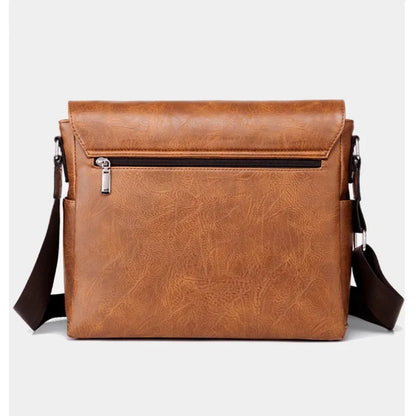 Fashion Brand PU Leather Men Crossbody Business File High Quality Shoulder Husband Ipad Male Messenger Bags
