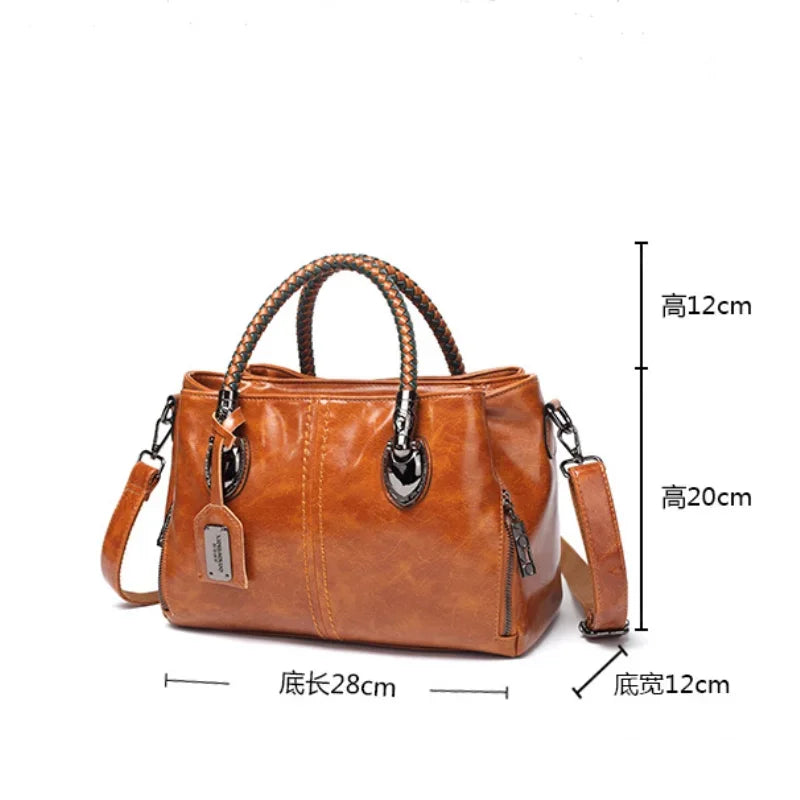Fashion Brand Women's Shoulder New Retro Arm-in-arm Woven Contrast Handbag Three-layer Large-capacity Female Crossbody Bag