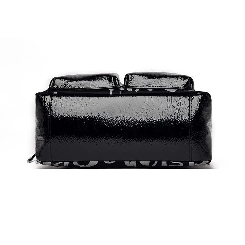 Fashion Branded Rivet Letter Women Handbag High Quality Leather Luxury Shoulder Bags Designer Large Capacity Black Messenger Bag