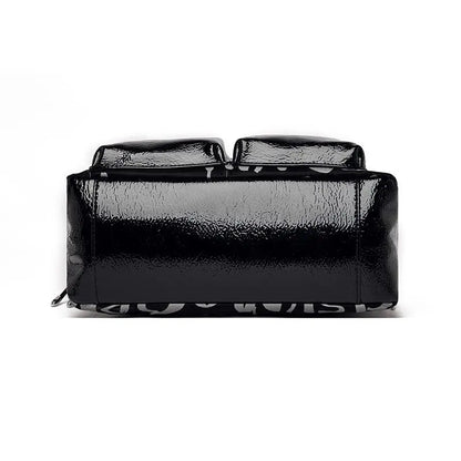 Fashion Branded Rivet Letter Women Handbag High Quality Leather Luxury Shoulder Bags Designer Large Capacity Black Messenger Bag