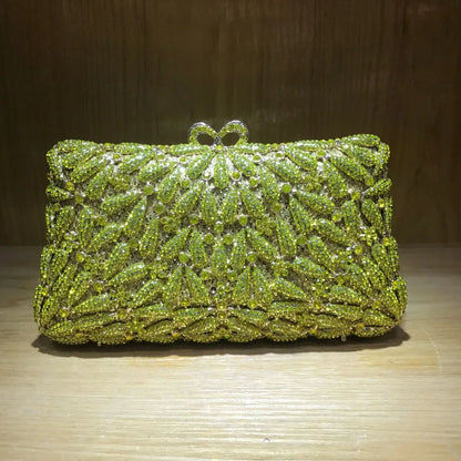 Fashion Bridal Shoulder Bag Chain Bridal Wedding Box Clutch Bags Female Crystal Diamond Clutches Women Evening Bag for Wedding