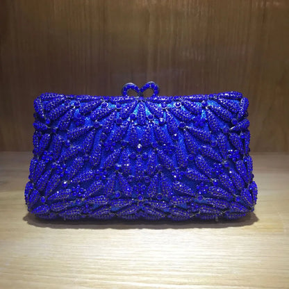 Fashion Bridal Shoulder Bag Chain Bridal Wedding Box Clutch Bags Female Crystal Diamond Clutches Women Evening Bag for Wedding