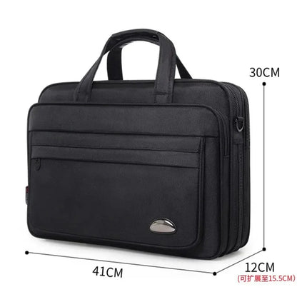 Fashion Business Men's briefcase high quality Oxford hand 15.6 "Laptop large capacity male shoulder messenger bag
