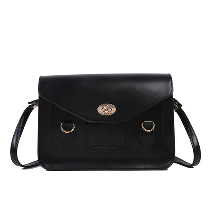 Fashion Bussiness Style Women Vintage Briefcases Shoulder Bags OL Rotating Latch HandBags