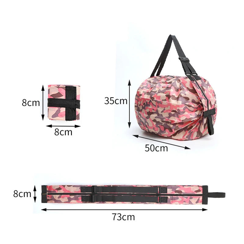 Fashion Camouflage Waterproof Oxford Folding Outdoor Travel Bag Large Capacity Clothes Storage Travel Tote Simple Sports Bag
