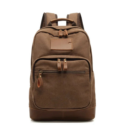 Fashion Canvas Men Backpack Large Capacity Travel Bag Casual Student Schoolbag Male Computer Laptop Bagg