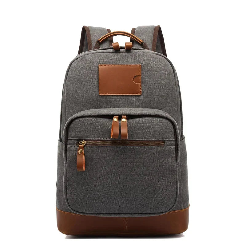 Fashion Canvas Men Backpack Large Capacity Travel Bag Casual Student Schoolbag Male Computer Laptop Bagg