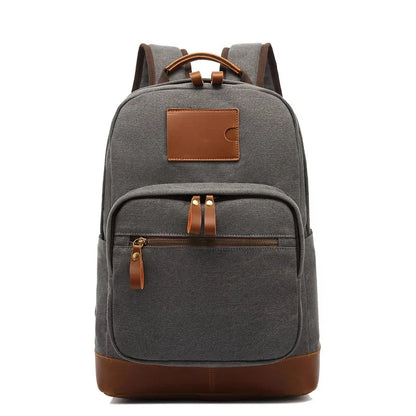 Fashion Canvas Men Backpack Large Capacity Travel Bag Casual Student Schoolbag Male Computer Laptop Bagg