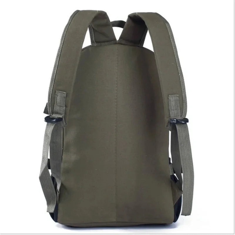 Fashion Canvas Men's Casual Travel Backpack Large Capacity Student School Multifunction Male Laptop Bag