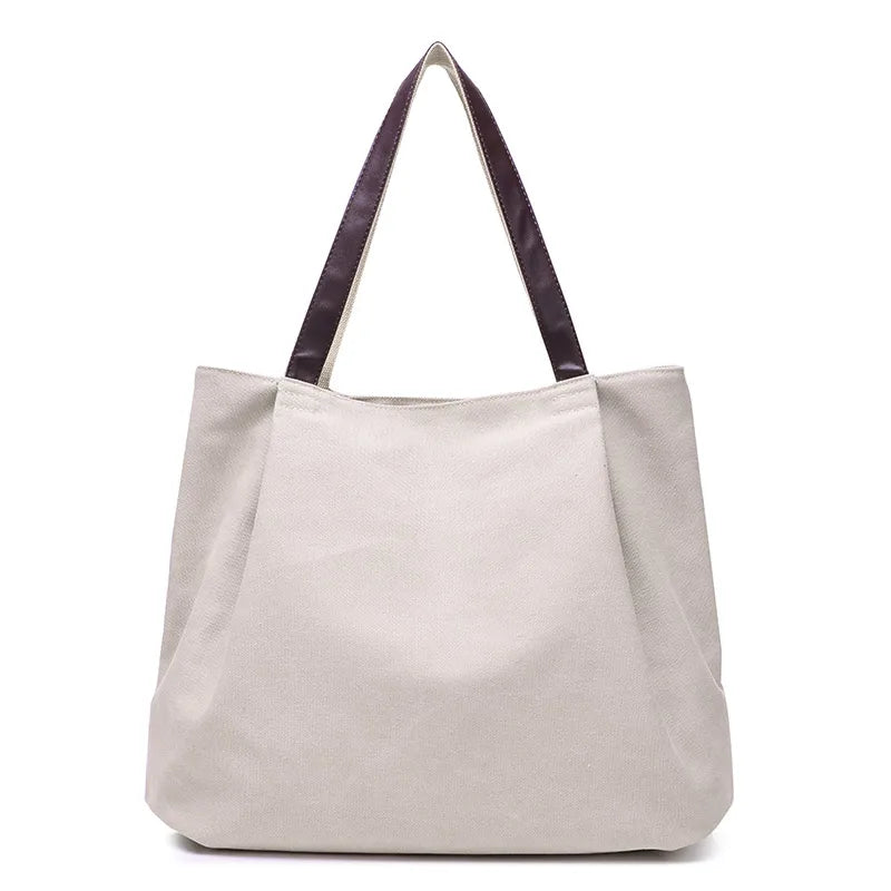 Fashion Canvas Tote Bag Women Handbag Shoulder Bags Messenger Bag Casual Hobos Bolsa Female Feminina High Quality Large Capacity