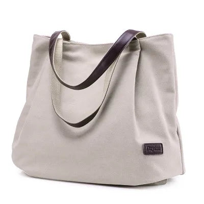 Fashion Canvas Tote Bag Women Handbag Shoulder Bags Messenger Bag Casual Hobos Bolsa Female Feminina High Quality Large Capacity