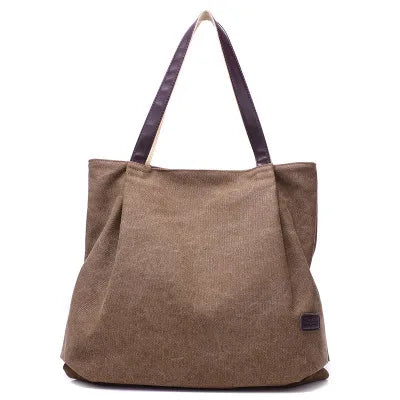 Fashion Canvas Tote Bag Women Handbag Shoulder Bags Messenger Bag Casual Hobos Bolsa Female Feminina High Quality Large Capacity