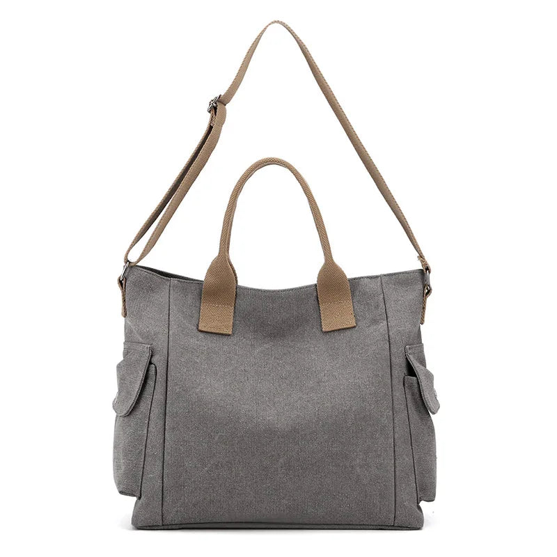 Fashion Canvas Totes Women Handbag Shoulder Cross Messenger Bag Large Capacity Lady Travel Square Pack Student Bookbag Girls Sac