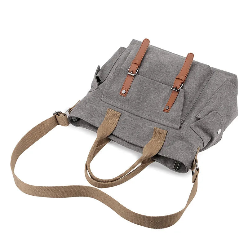 Fashion Canvas Totes Women Handbag Shoulder Cross Messenger Bag Large Capacity Lady Travel Square Pack Student Bookbag Girls Sac
