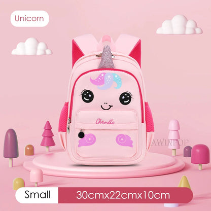 Fashion Cartoon Rocket Students Backpacks for Boys Kindergarten Children School Bags Girls Rabbit Nylon Primary Pupil Bookbag