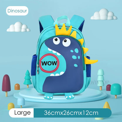 Fashion Cartoon Rocket Students Backpacks for Boys Kindergarten Children School Bags Girls Rabbit Nylon Primary Pupil Bookbag