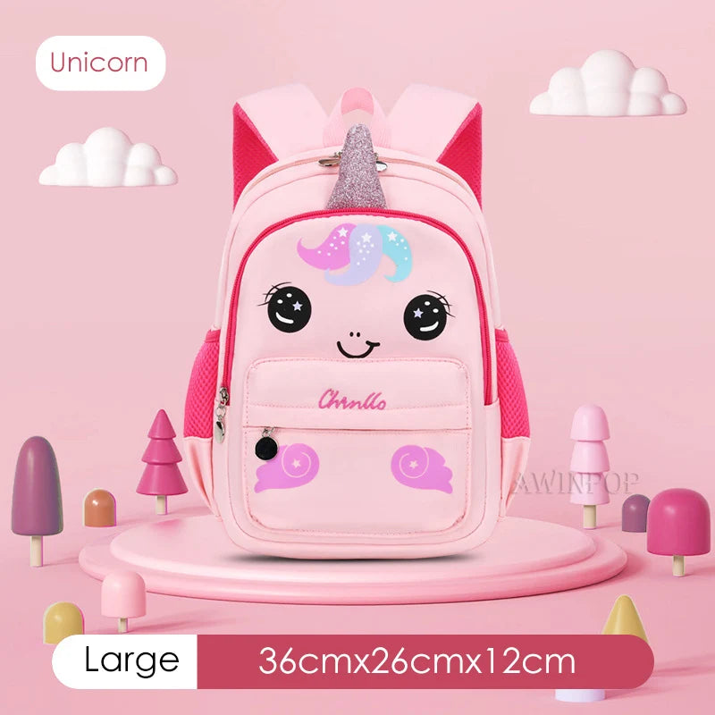 Fashion Cartoon Rocket Students Backpacks for Boys Kindergarten Children School Bags Girls Rabbit Nylon Primary Pupil Bookbag