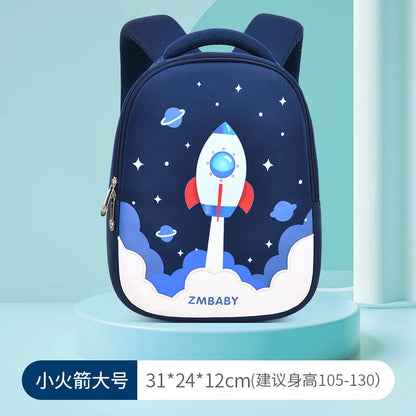 Fashion Cartoon Unicorn Girls School Backpacks Cartoon Rocket Toddler Kid Children School Bags Kindergarten Mochila for Boy Gift