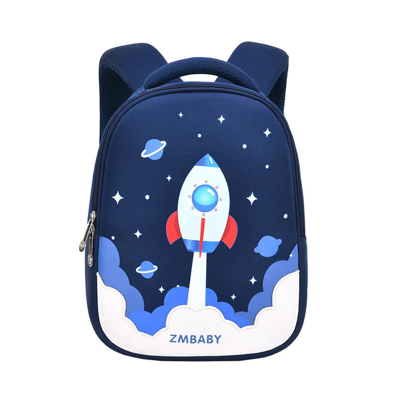 Fashion Cartoon Unicorn Girls School Backpacks Cartoon Rocket Toddler Kid Children School Bags Kindergarten Mochila for Boy Gift