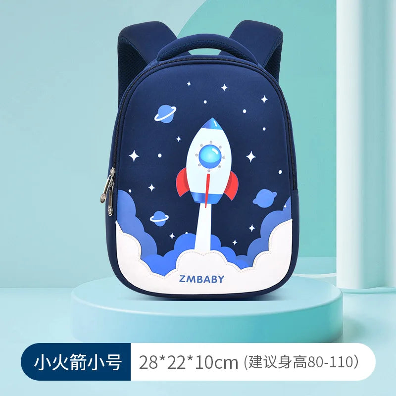 Fashion Cartoon Unicorn Girls School Backpacks Cartoon Rocket Toddler Kid Children School Bags Kindergarten Mochila for Boy Gift