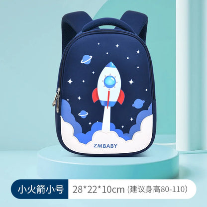 Fashion Cartoon Unicorn Girls School Backpacks Cartoon Rocket Toddler Kid Children School Bags Kindergarten Mochila for Boy Gift
