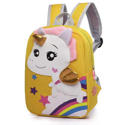 Fashion Cartoon Unicorn Kids School Bag for Girls Waterproof Nylon Children School Backpack Toddler Students Bag