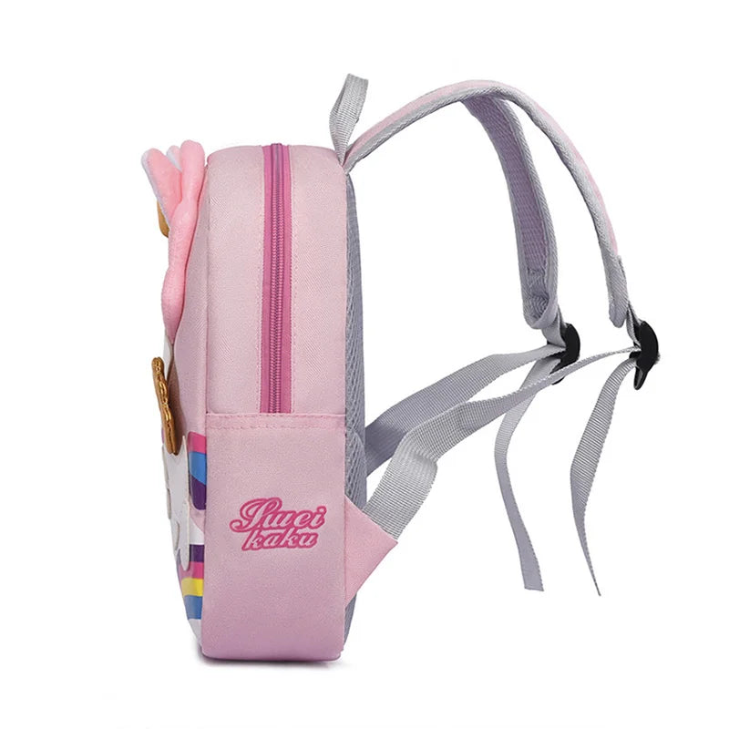 Fashion Cartoon Unicorn Kids School Bag for Girls Waterproof Nylon Children School Backpack Toddler Students Bag