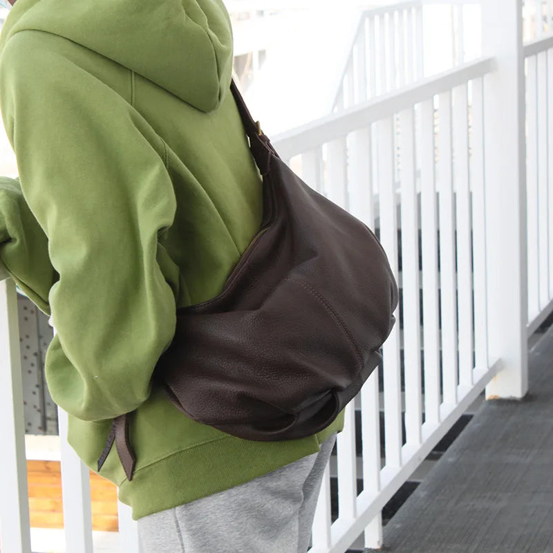 Fashion Casual Hobos Large Capacity Women Tote Bags Commuter All-match Soft Leather Crossbody Shoulder Pouch Female Handbag