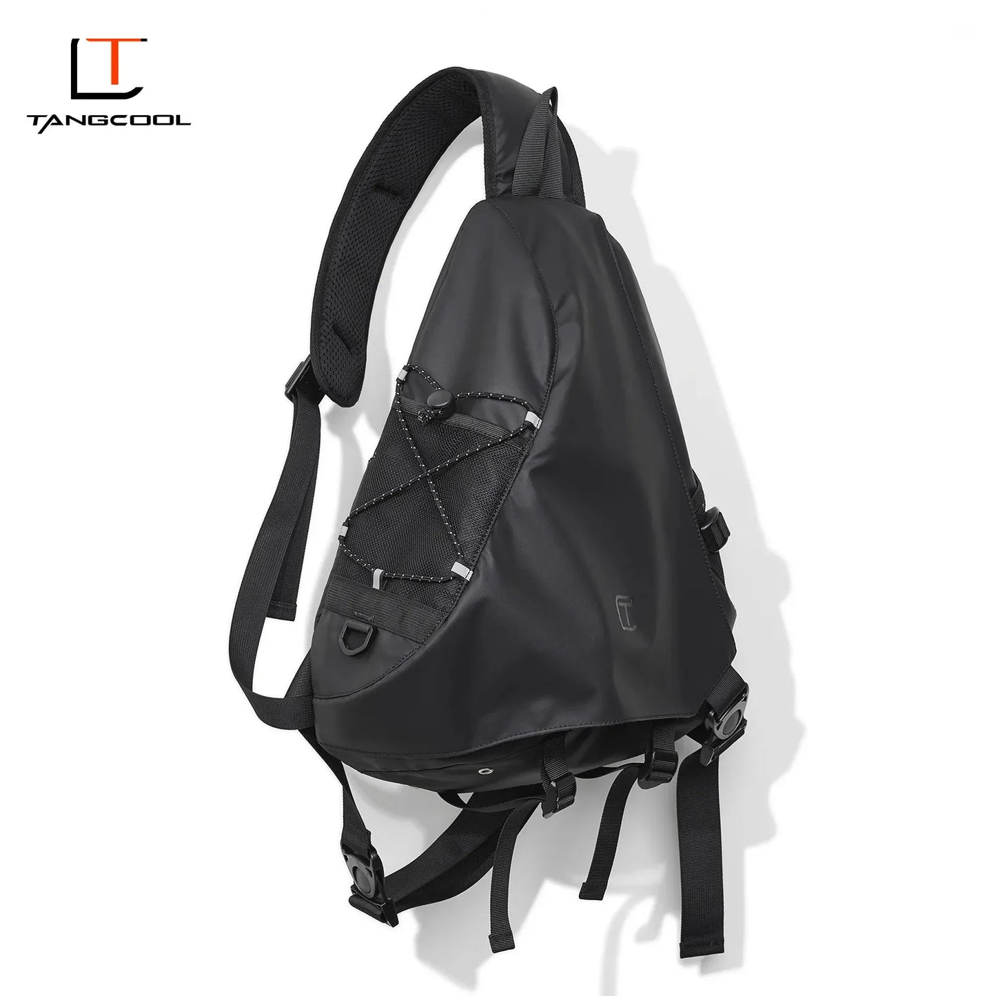Fashion Casual Men Wterproof Large Capacity Multifunctional Sling Chest Bag Fashion Simple Shoulder Crossbody Bag