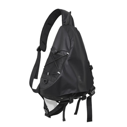 Fashion Casual Men Wterproof Large Capacity Multifunctional Sling Chest Bag Fashion Simple Shoulder Crossbody Bag