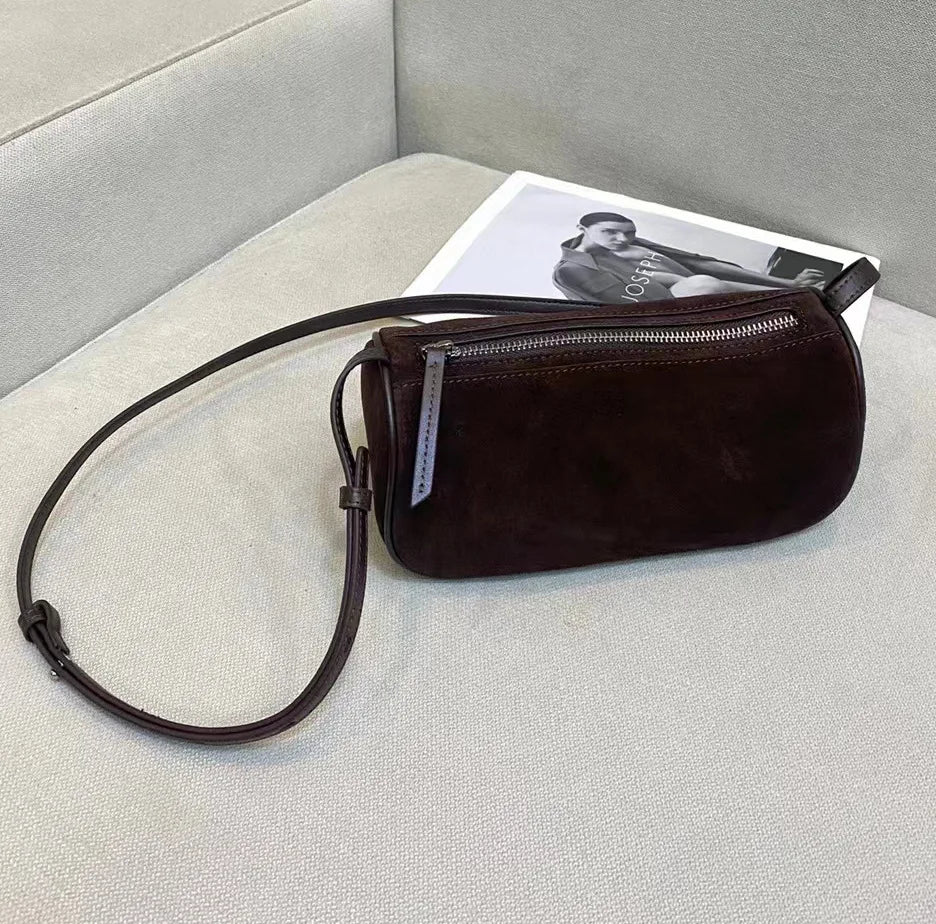 Fashion Casual Solid Pillow Bag 2024 New Elegant All-match Large Capacity Zipper Crossbody Shoulder Handbags Lady Commuter Purse