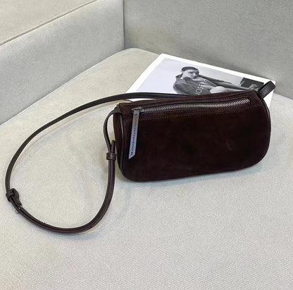 Fashion Casual Solid Pillow Bag 2024 New Elegant All-match Large Capacity Zipper Crossbody Shoulder Handbags Lady Commuter Purse