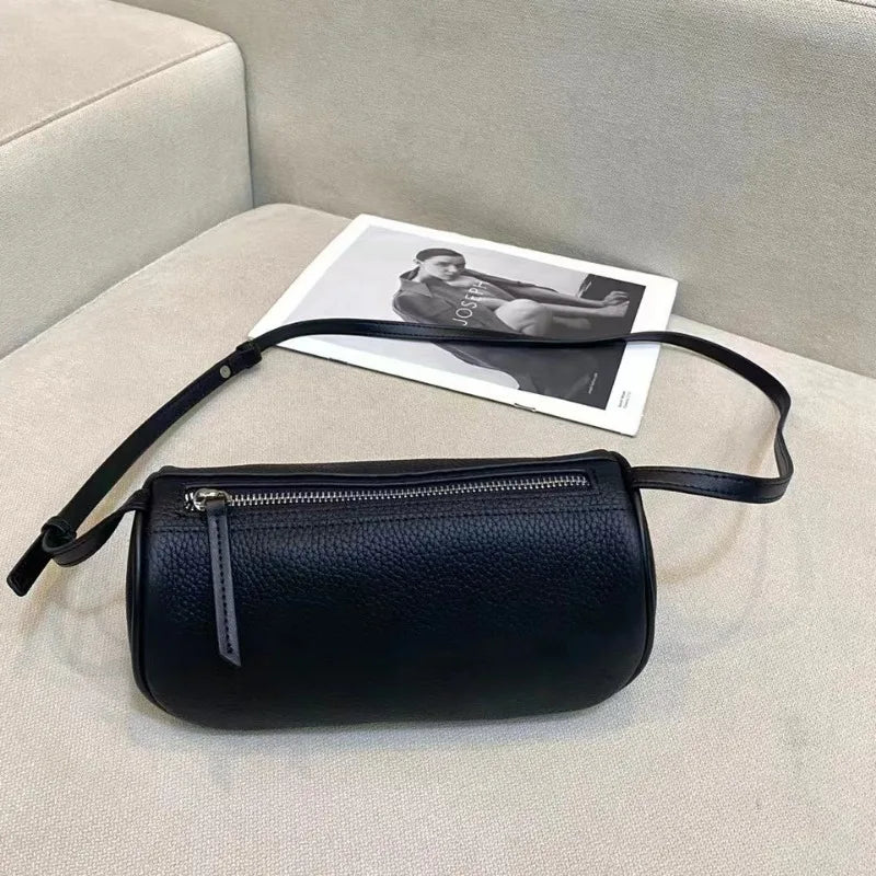 Fashion Casual Solid Pillow Bag 2024 New Elegant All-match Large Capacity Zipper Crossbody Shoulder Handbags Lady Commuter Purse