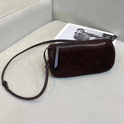 Fashion Casual Solid Pillow Bag 2024 New Elegant All-match Large Capacity Zipper Crossbody Shoulder Handbags Lady Commuter Purse