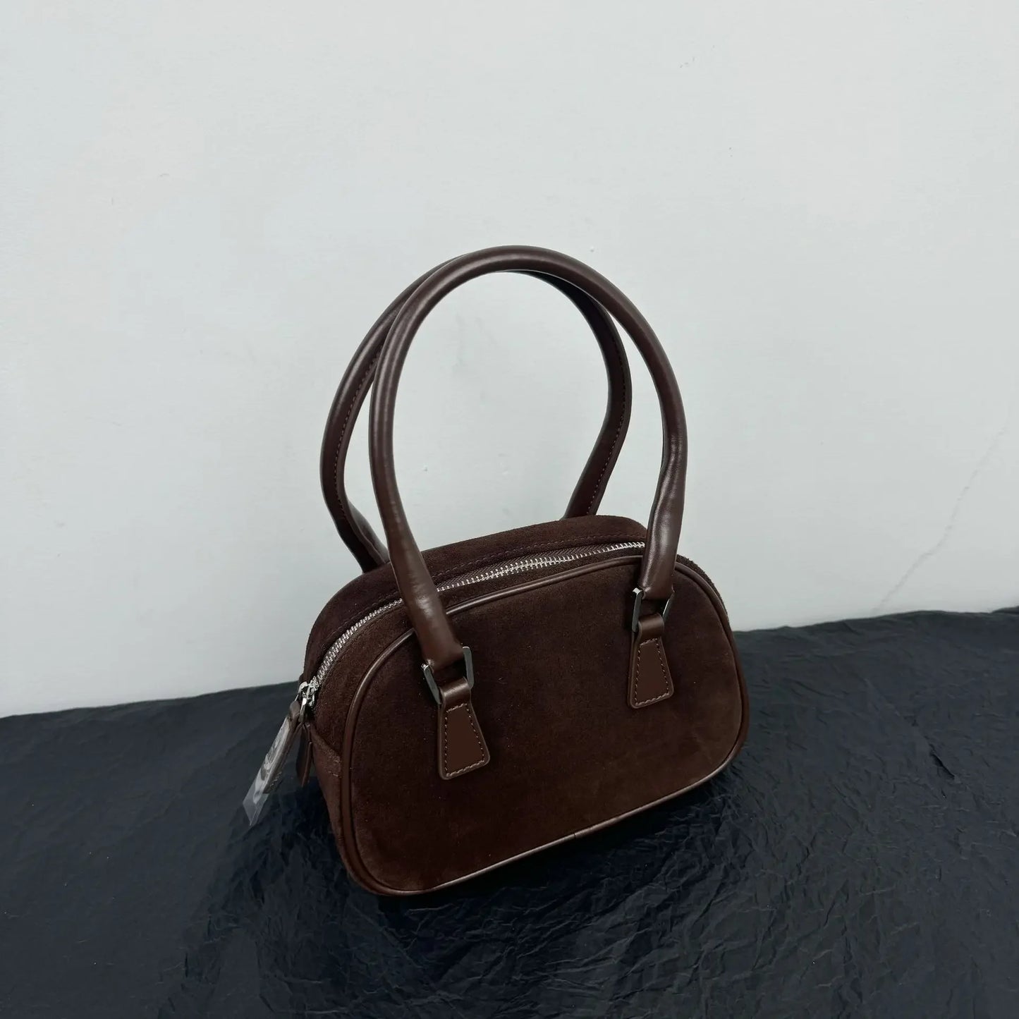 Fashion Casual Versatile Handbags Purse Solid Vintage Suede Zipper Pillow Bags Women Korean Minority Designer Luxury Bolsos