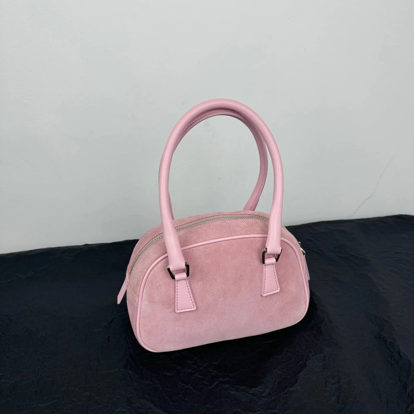 Fashion Casual Versatile Handbags Purse Solid Vintage Suede Zipper Pillow Bags Women Korean Minority Designer Luxury Bolsos