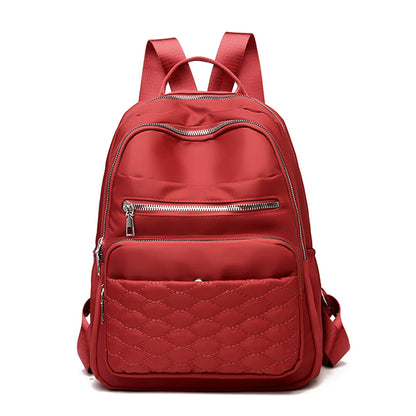 Fashion Casual Women Travel Backpack Pretty Style Girls Schoolbag Female Soft Handbag High Quality Oxford Multi-pockets Bookbag