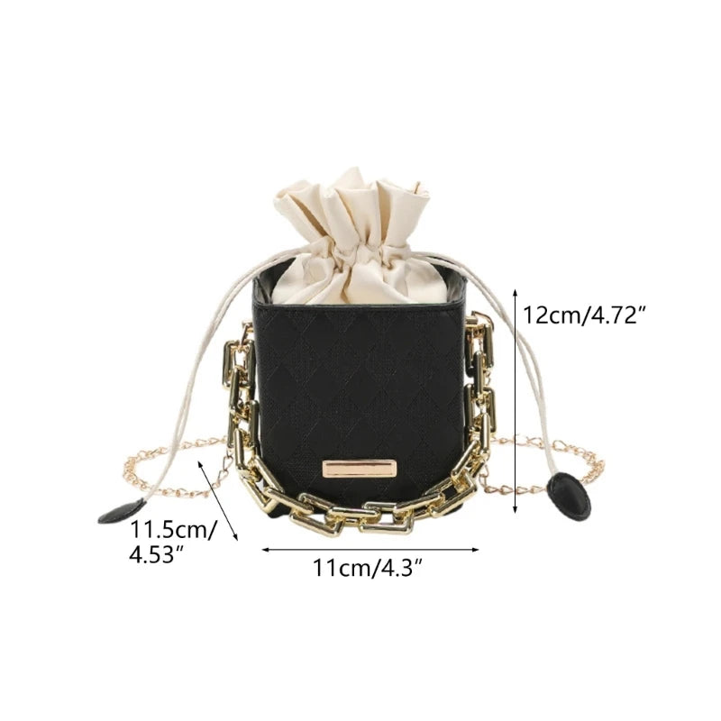 Fashion Chain Bag Mini Square Bag Trendy Bags for Girl Women Versatile Handbag