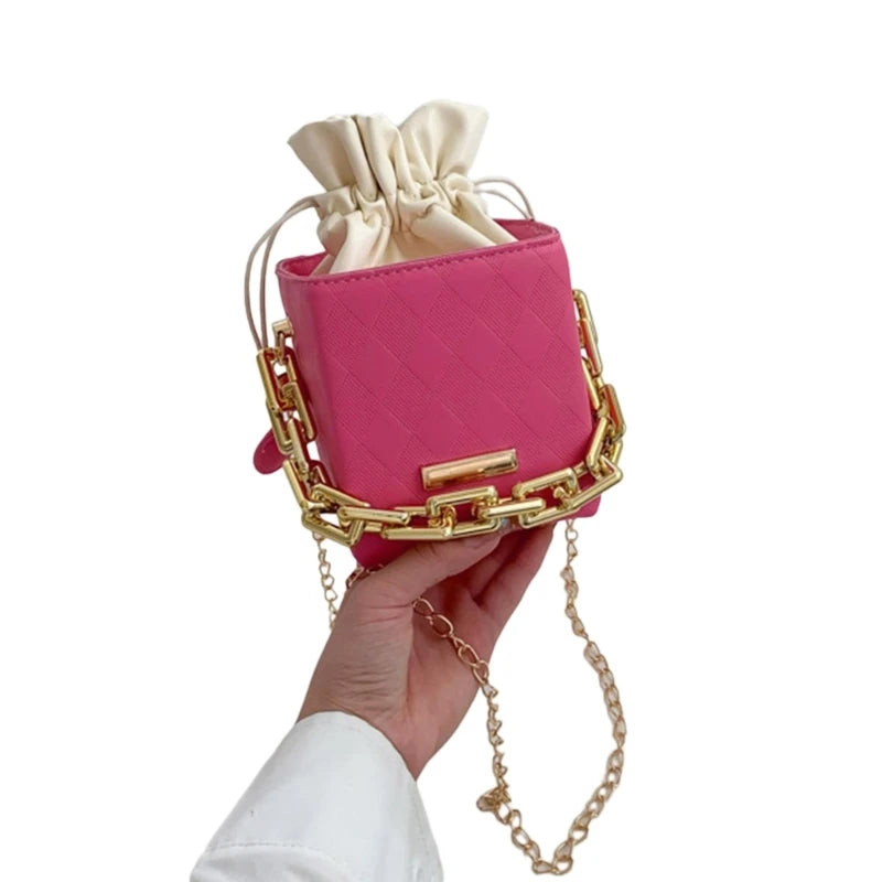 Fashion Chain Bag Mini Square Bag Trendy Bags for Girl Women Versatile Handbag