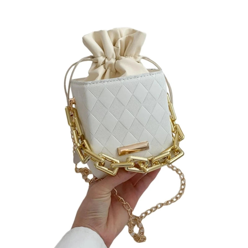 Fashion Chain Bag Mini Square Bag Trendy Bags for Girl Women Versatile Handbag