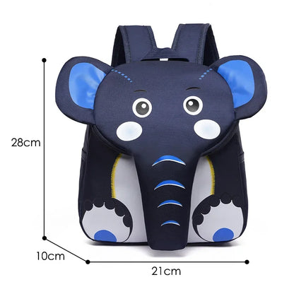 Fashion Children School Backpack Cute 3D Elephant Design Light Toddler Kids School Bags Boys Girls Schoolbag plecak szkolny
